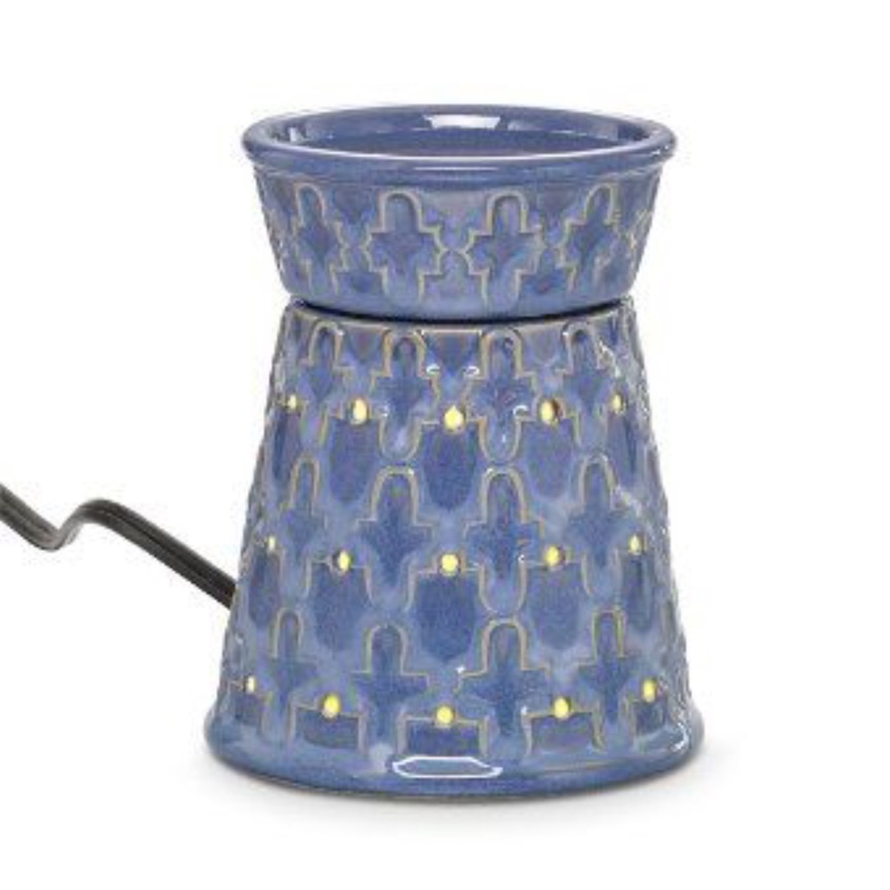 ✨HP✨ PartyLite Garden Gate Electric ScentGlow Scent Melt Warmer Blue